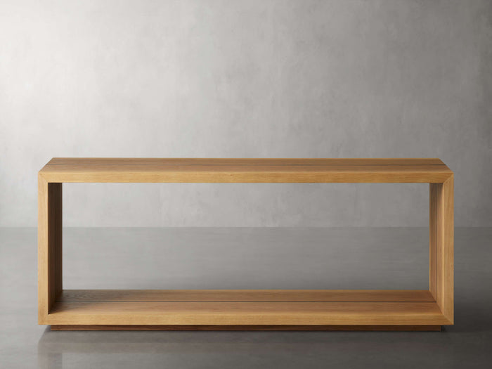 Mihaela Oak Console Table in Vin Alb 60" 72"