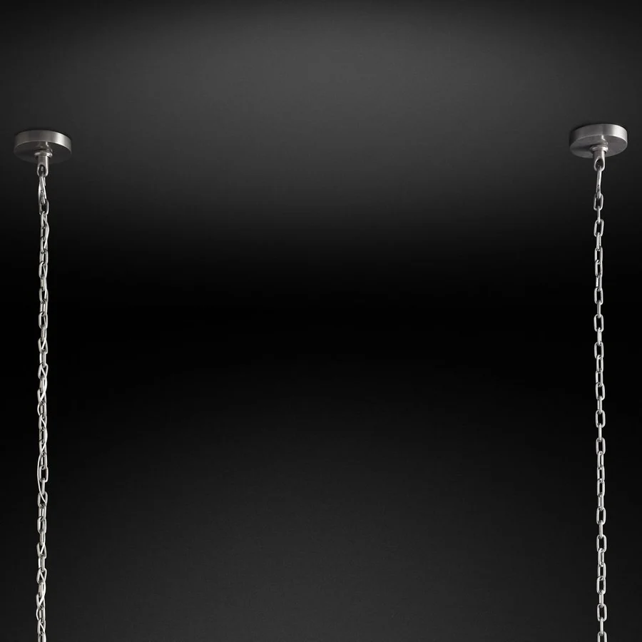 Emile Industrial Wind Rectangular Chandelier 54"