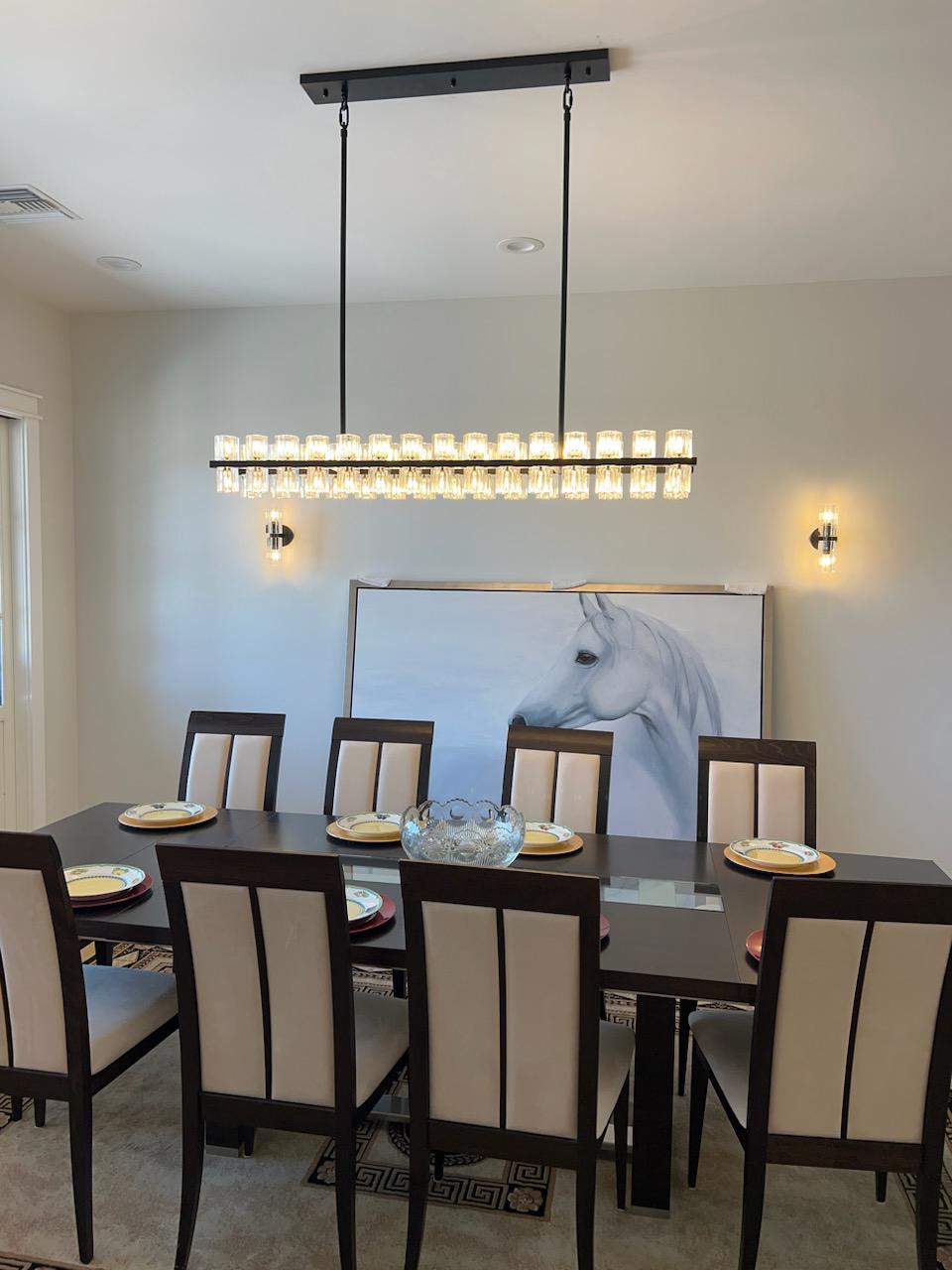 Arcachon Crystal Rectangular Chandelier48" 54" 72"