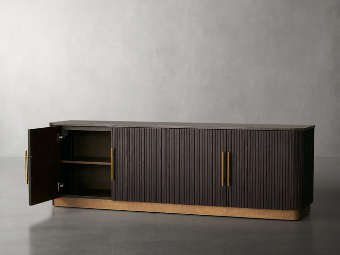 Finnley Media Carrara Bulestone Console 80" 95"