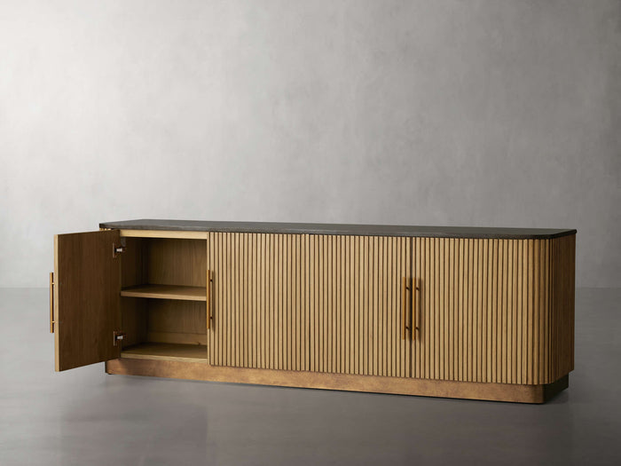 Finnley Media Carrara Bulestone Console 80" 95"