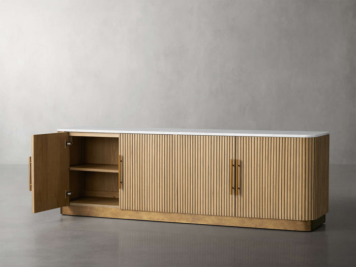 Finnley Media Carrara Bulestone Console 80" 95"