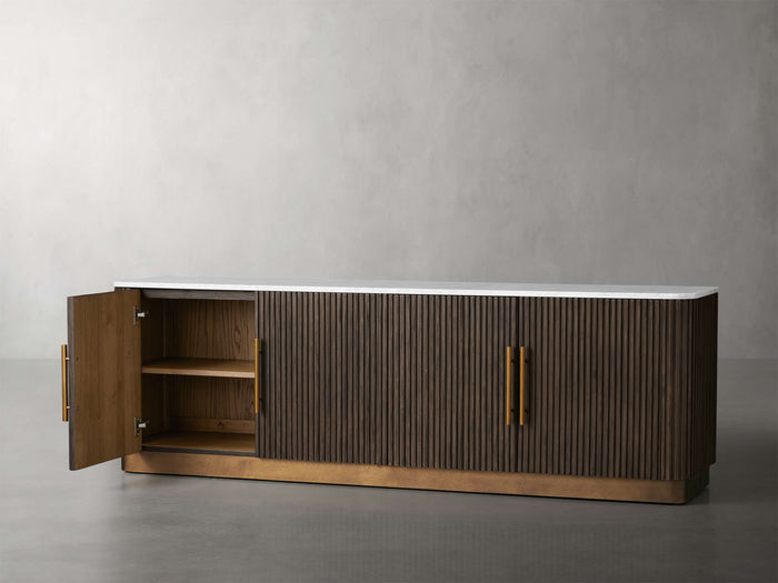 Finnley Media Carrara Bulestone Console 80" 95"