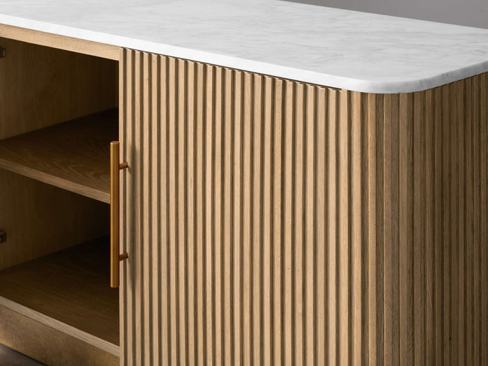 Finnley Media Carrara Bulestone Console 80" 95"