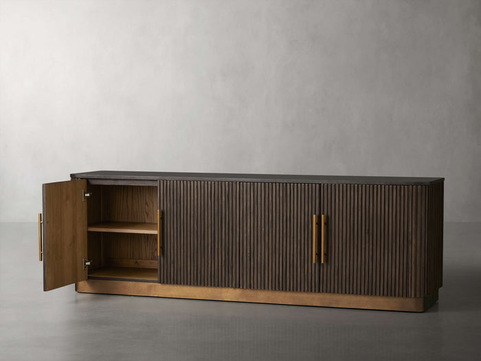 Finnley Media Carrara Bulestone Console 80" 95"