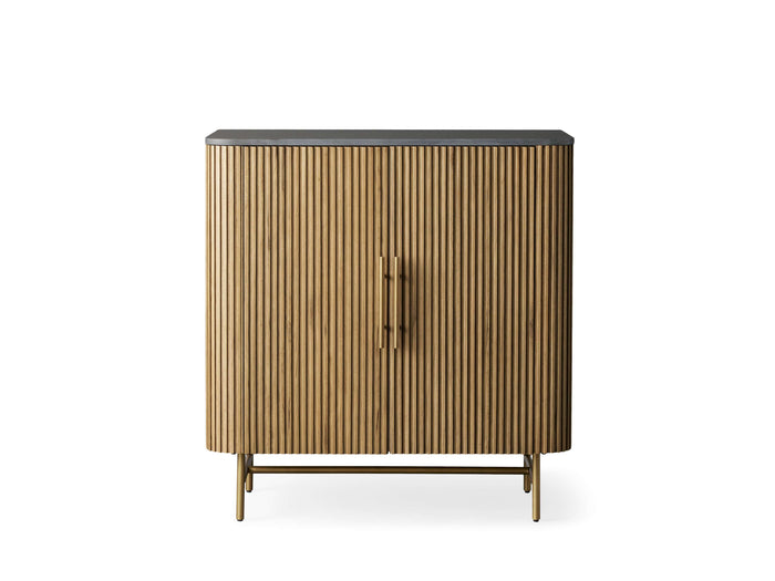 Finnley Bar Marble Top Finish Cabinet