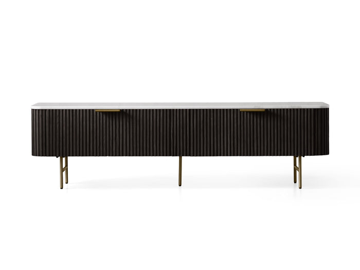 Finnley Marble Top Finish Low Media Console