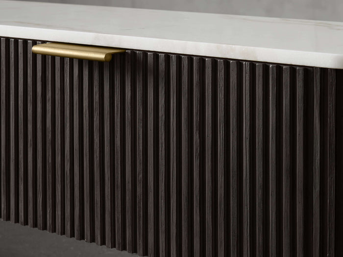 Finnley Marble Top Finish Low Media Console