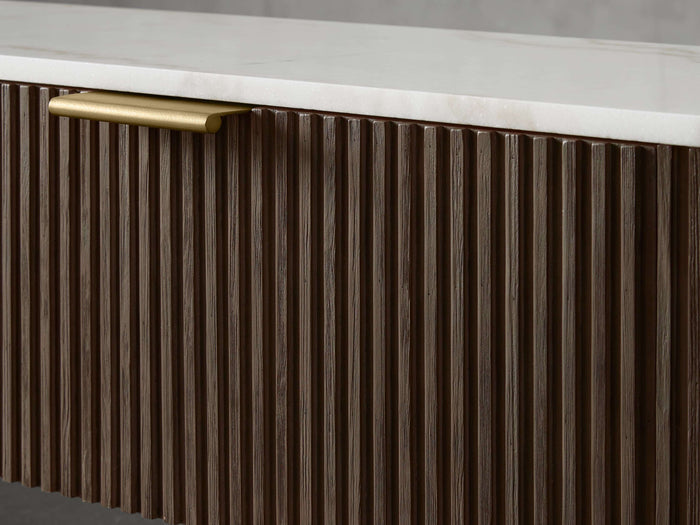 Finnley Marble Top Finish Low Media Console