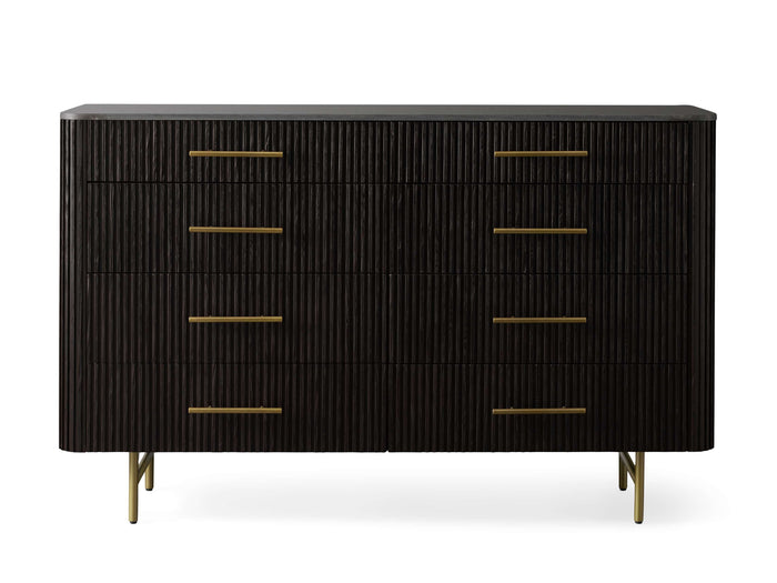 Finnley Eight-Drawer Marble Top Finish Dresser