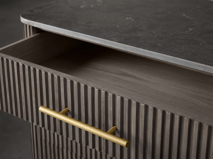 Finnley Eight-Drawer Marble Top Finish Dresser