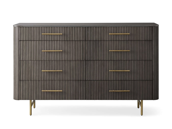 Finnley Eight-Drawer Marble Top Finish Dresser