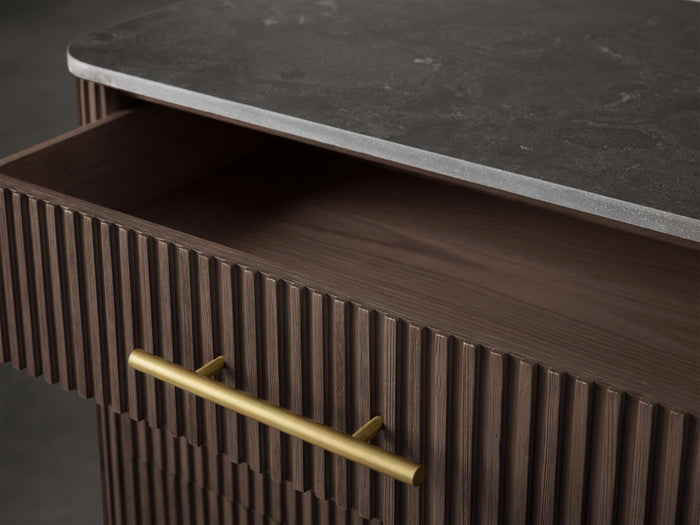 Finnley Eight-Drawer Marble Top Finish Dresser