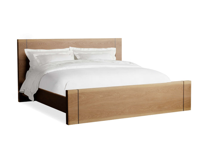 Mihaela Oak Bed in Vin Alb 85.25"