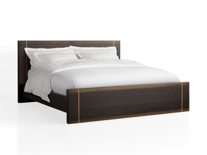Mihaela Oak Bed 61.5" 77.5"