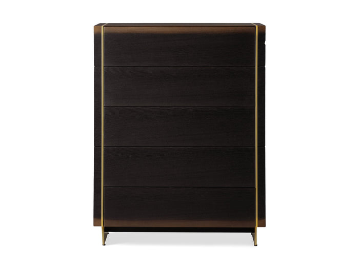 Mihaela Five-Drawer Oak Dresser 40"