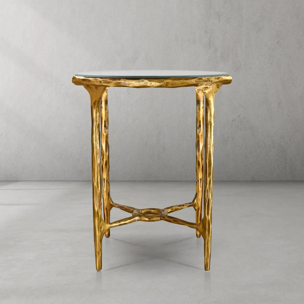 Thaddeus Marble Round Side Table 18"D