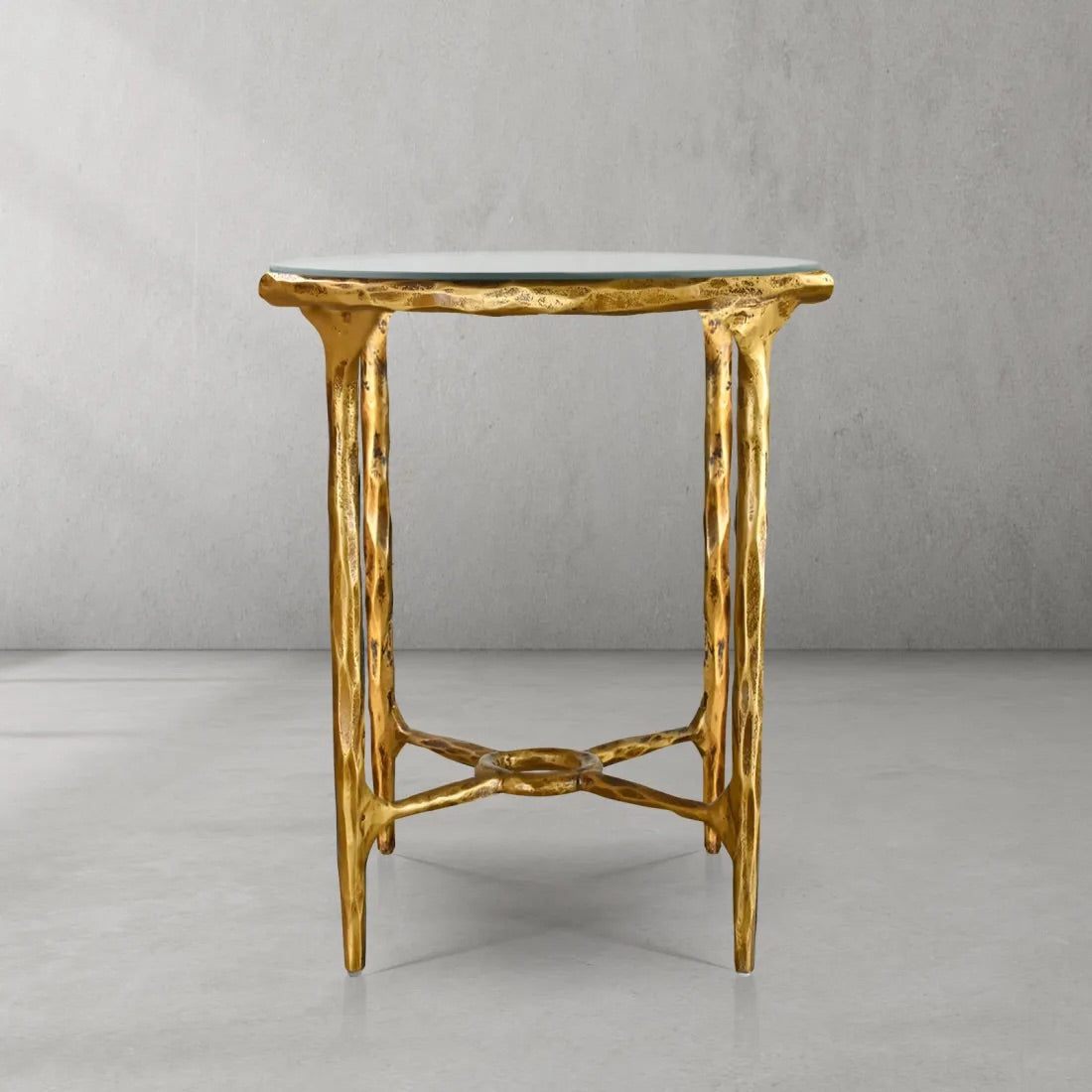 Thaddeus Marble Round Side Table 18"D