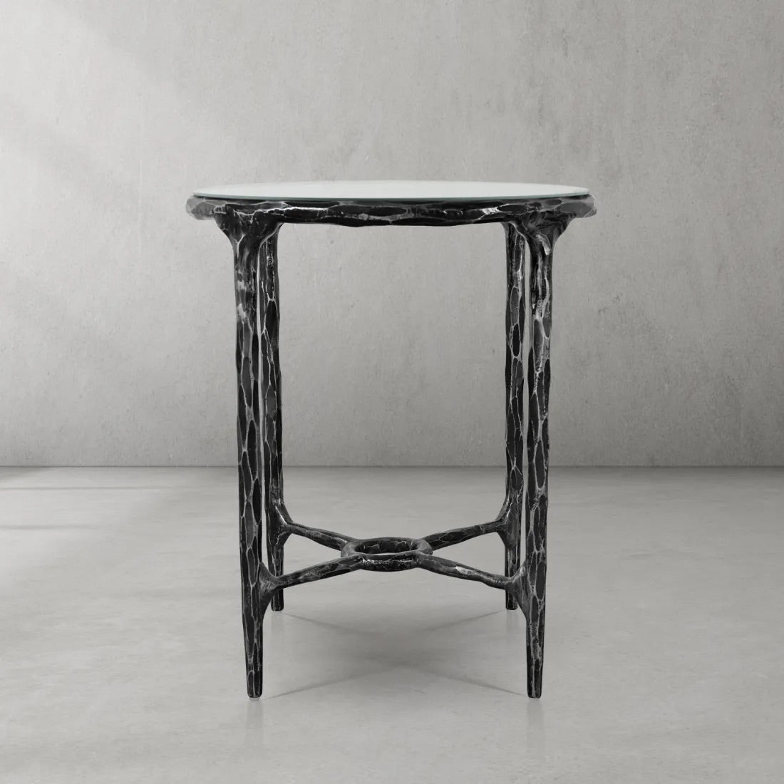 Thaddeus Marble Round Side Table 18"D