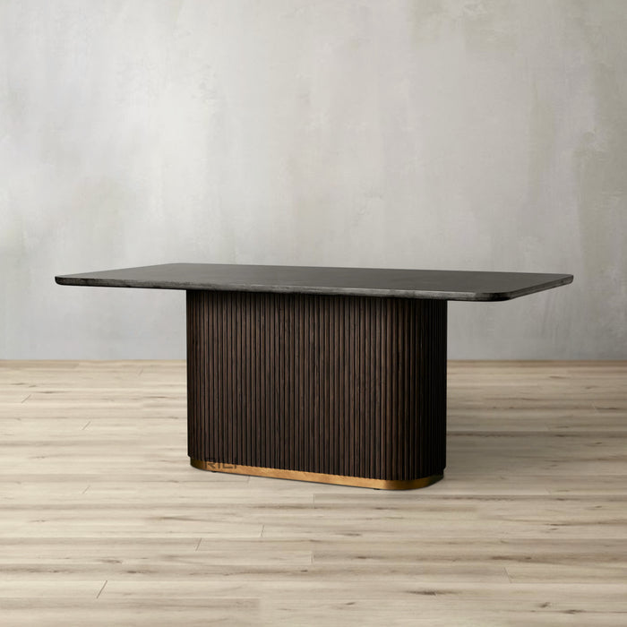 Finnley Dining Table Bluestone Carrara 72" 84" 96 108''