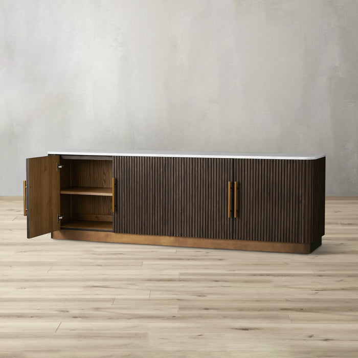 Finnley Media Carrara Bulestone Console 80" 95"