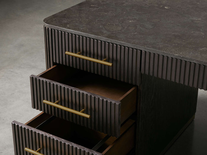 Finnley Executive Carrara Bluestone Desk