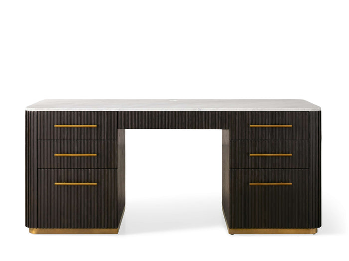 Finnley Executive Carrara Bluestone Desk