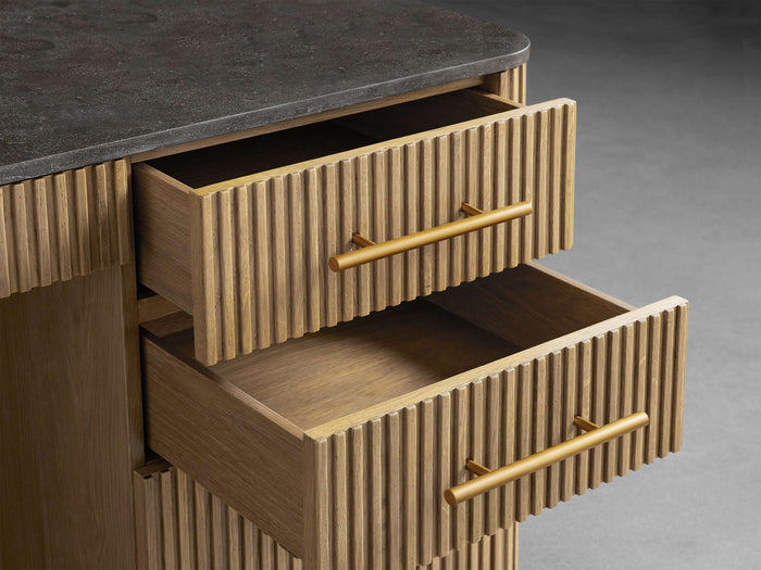 Finnley Executive Carrara Bluestone Desk