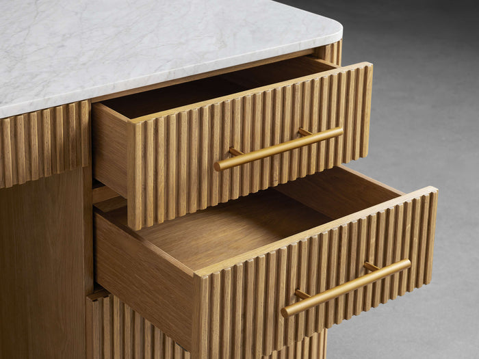 Finnley Executive Carrara Bluestone Desk