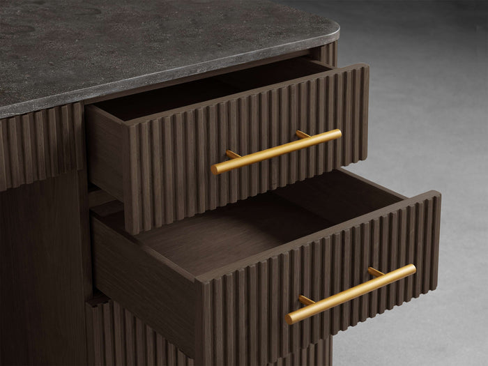 Finnley Executive Carrara Bluestone Desk