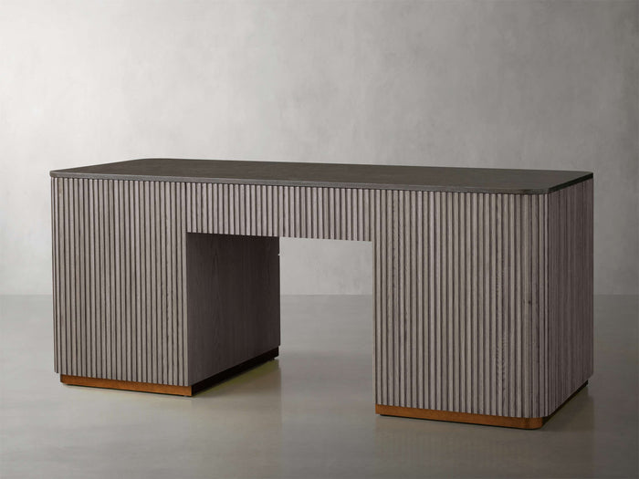 Finnley Executive Carrara Bluestone Desk