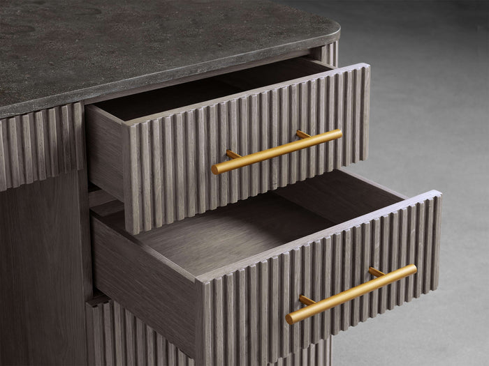 Finnley Executive Carrara Bluestone Desk