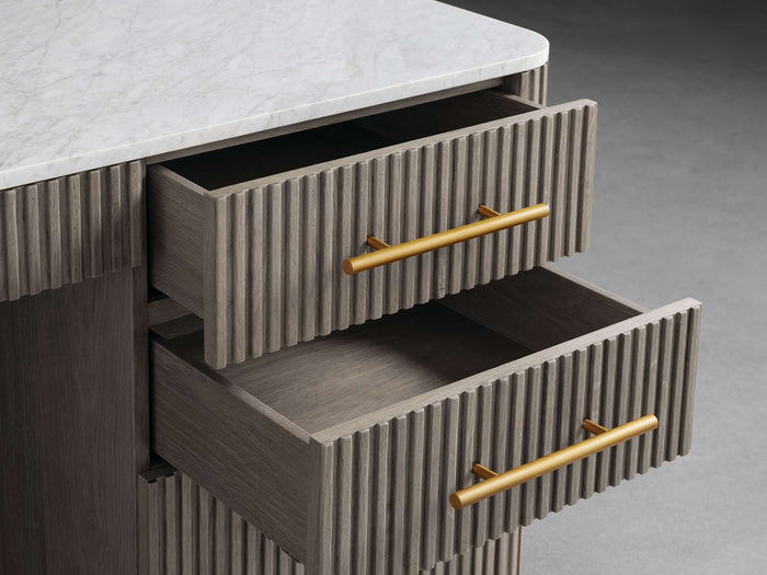 Finnley Executive Carrara Bluestone Desk