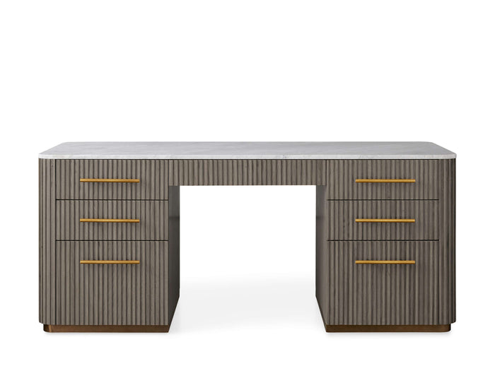 Finnley Executive Carrara Bluestone Desk