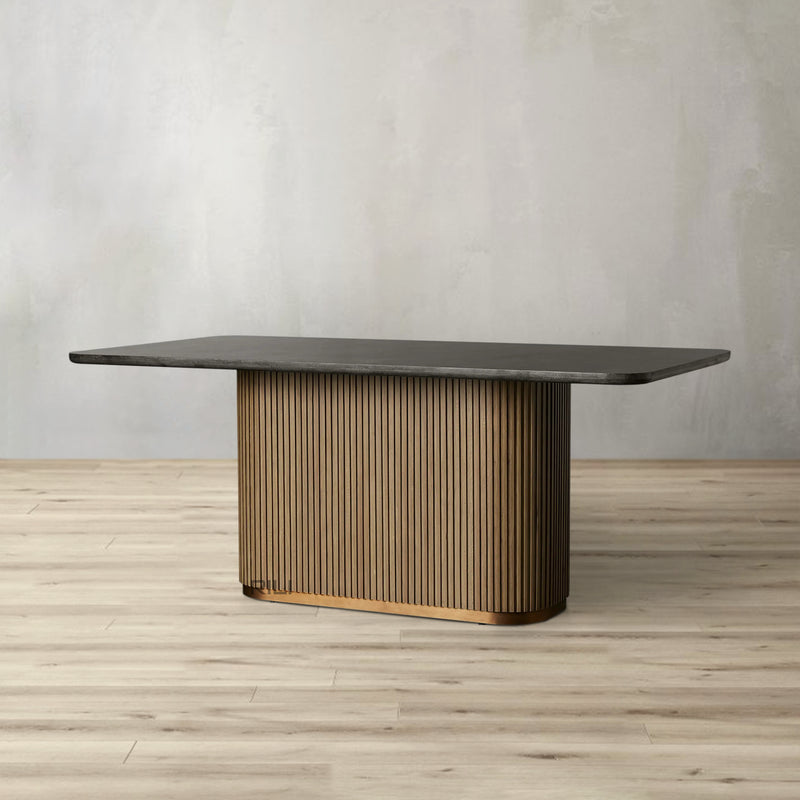 Finnley Dining Table Bluestone Carrara 72" 84" 96 108''