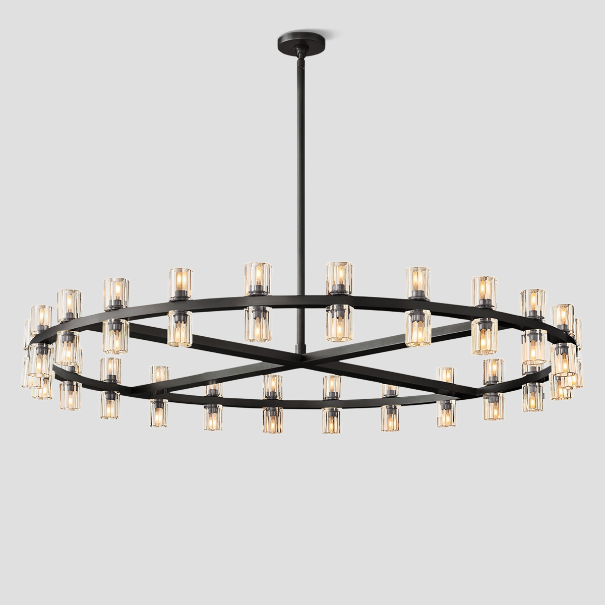 Arcachon Crystal Round Chandelier 60"