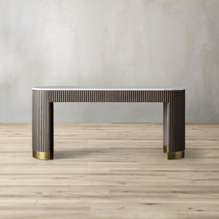 Finnley Console Table Marbel Bluestone Carrara 63" 73"