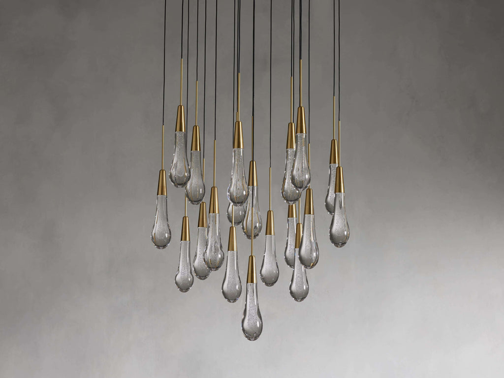 Solitaire Round Chandelier 17" 24" 36“ 58“