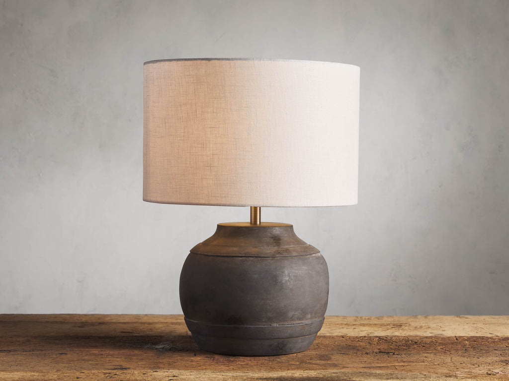 Free shipping Farrow Table Lamp in Charcoal