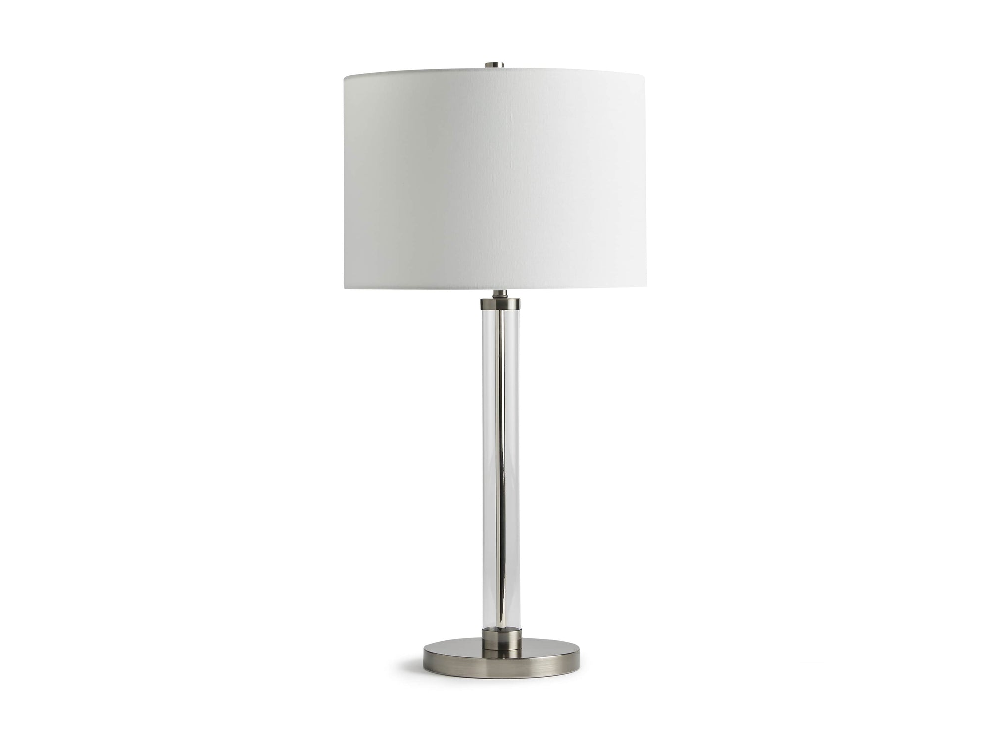 Glass Column Table Lamp