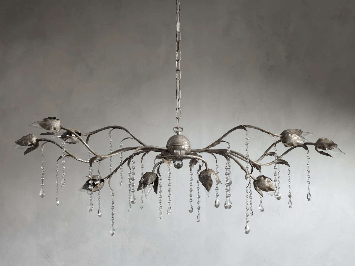 Viticcio 52" Rectangular Chandelier in Silver