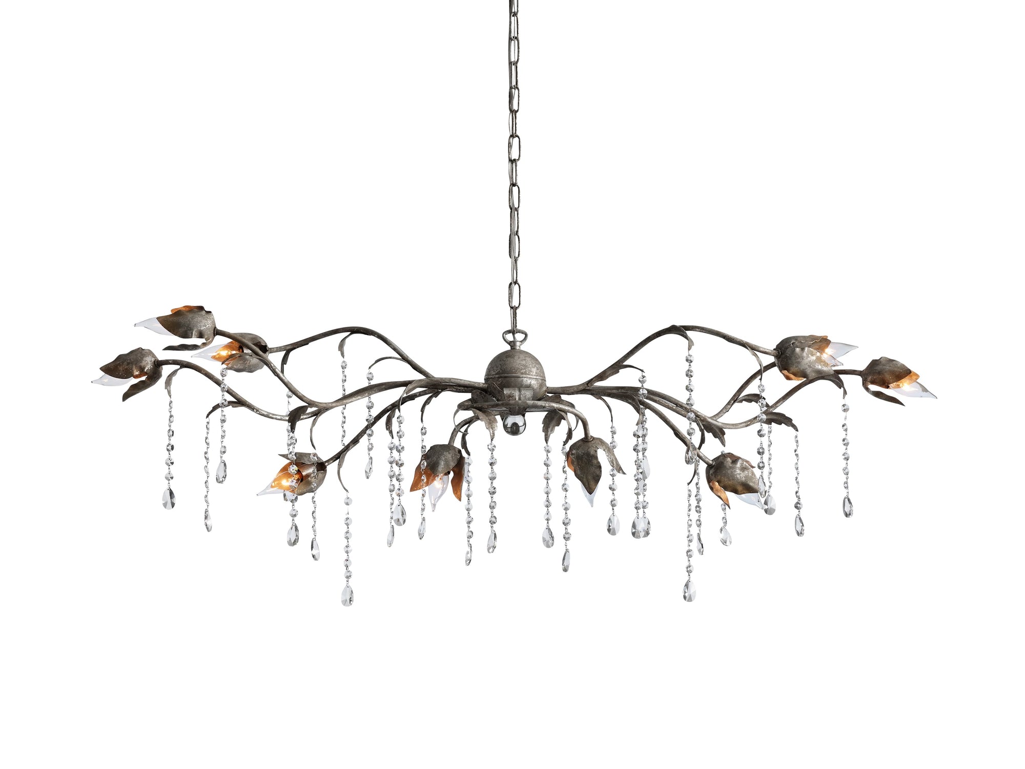 Viticcio 52" Rectangular Chandelier in Silver
