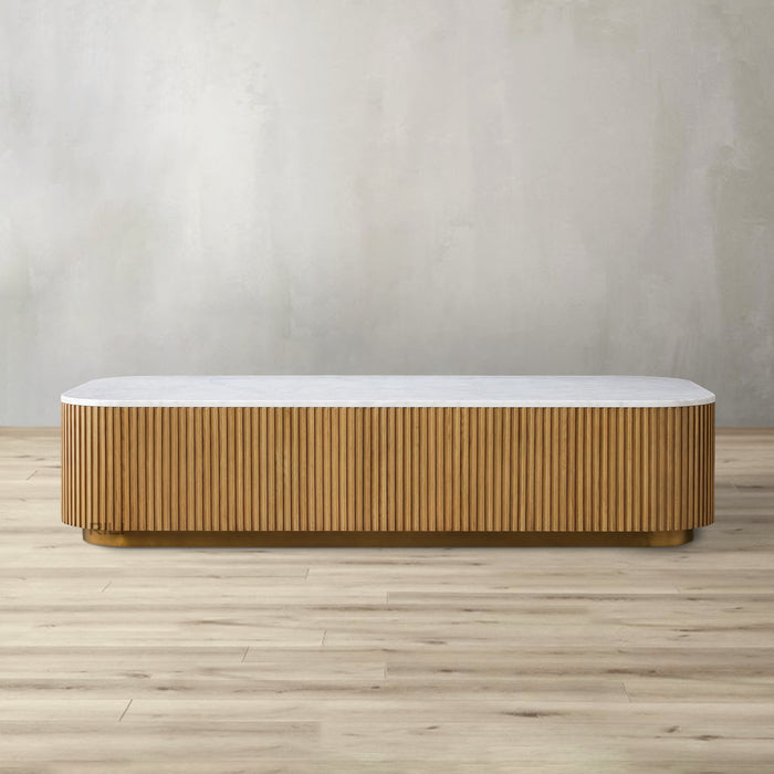 Finnley Marble Top Finish Storage Coffee Table