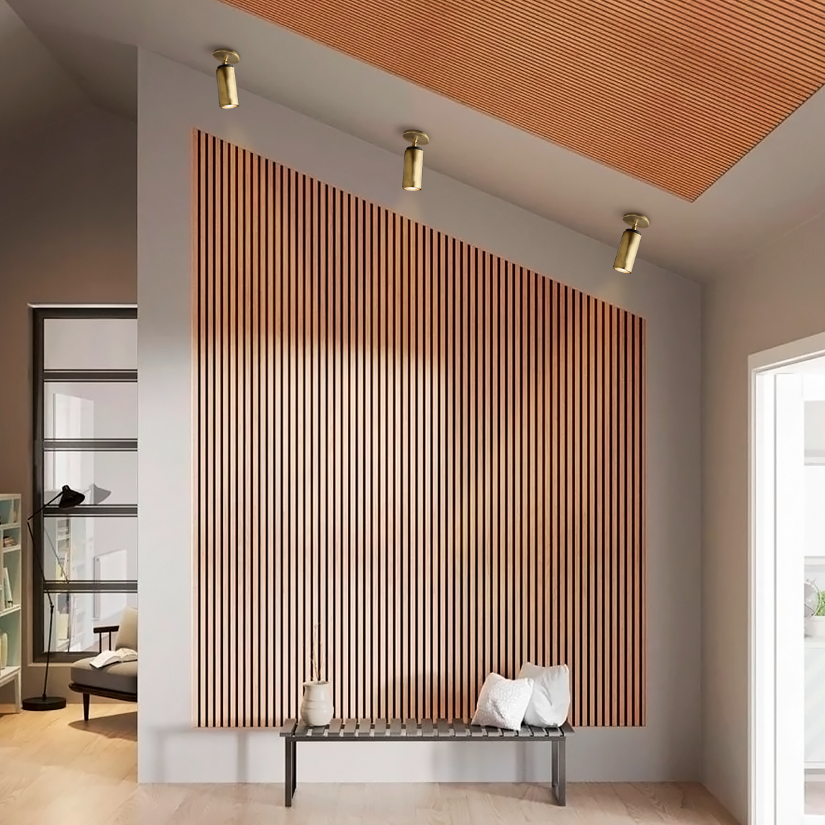 Champeaux Flushmount 9"H