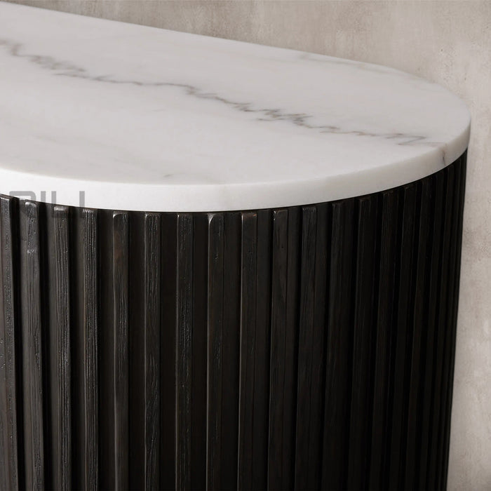 Finnley Console Table Marbel Bluestone Carrara 63" 73"