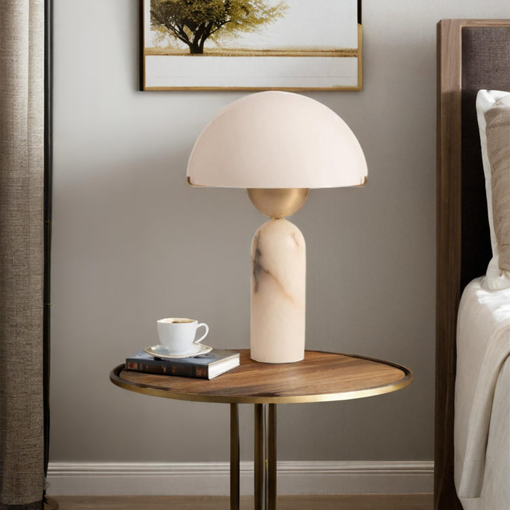 Alabaster Peono Table Lamp