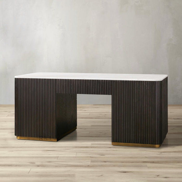 Finnley Executive Carrara Bluestone Desk