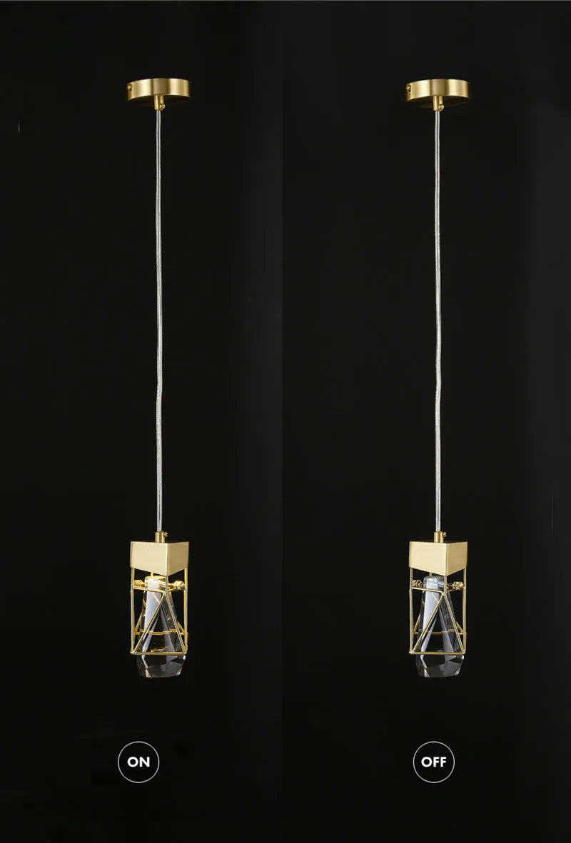 Riley Modern Crystal Pendant 1 Lights