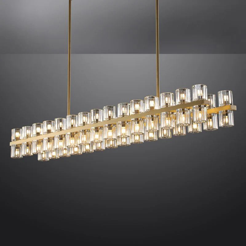 Arcachon Crystal Rectangular Chandelier48" 54" 72"