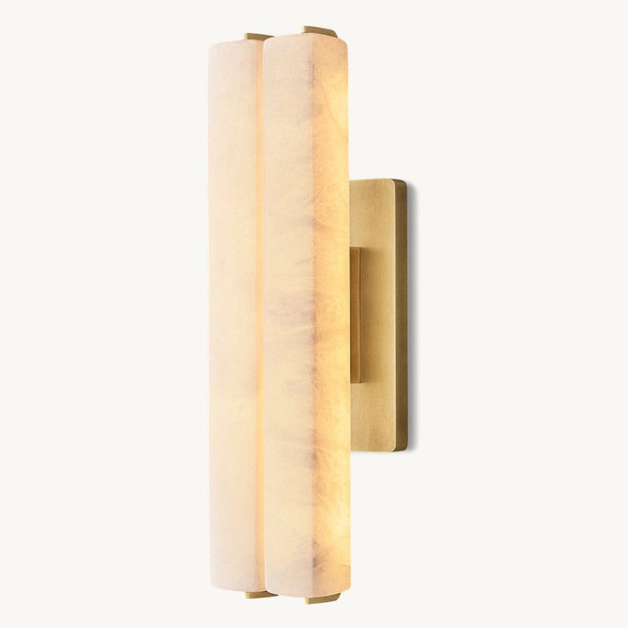 Audubon Alabaster Double Sconce